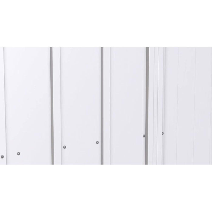 Classic Steel Storage Shed, 6X5, Flute Grey