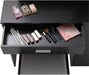 Black Makeup Vanity Table with Lighted Mirror
