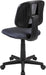 Gray Mesh Swivel Office Chair with Pivot Back