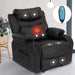 Black Wall Hugger Manual Reclining Chair