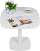 Modern White Tulip Dining Table, 32 Inch
