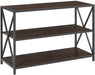 Industrial Wood Metal Bookcase for Home Office