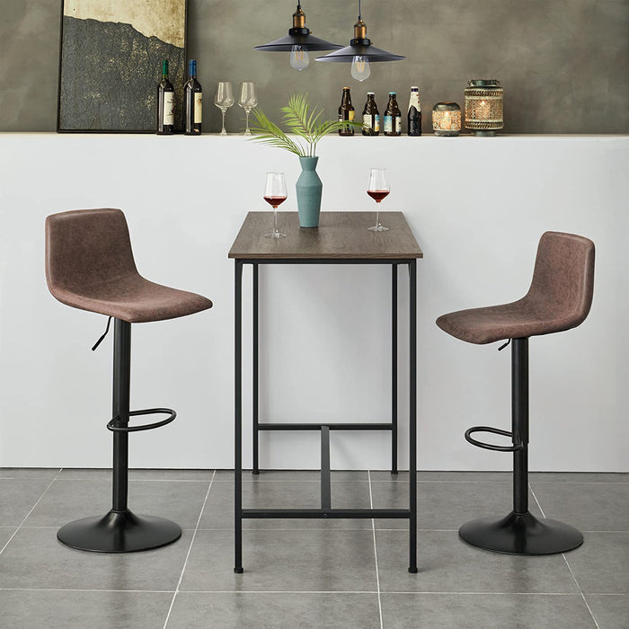Modern Design PU Leather Barstools, Set of 4