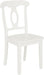 White Aubrey 5-Piece Traditional Height Dining Set