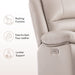 Electric Glider Reclining Chair, Cream