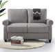 Tool-Free Assembly Loveseat in Soft Grey