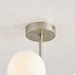 Better Homes & Gardens Three Globe Ceiling Light Satin Nickel 3Pcs T6 Bulbs Included