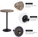Bistro Pub Table with MDF Top, Obsidian