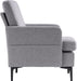 Light Gray Mid-Century Modern Accent Chair