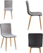 Scandinavian Style Fabric Dining Chairs (Set of 4)