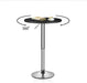 23.6'' Adjustable Height Wood Bar Pub Table