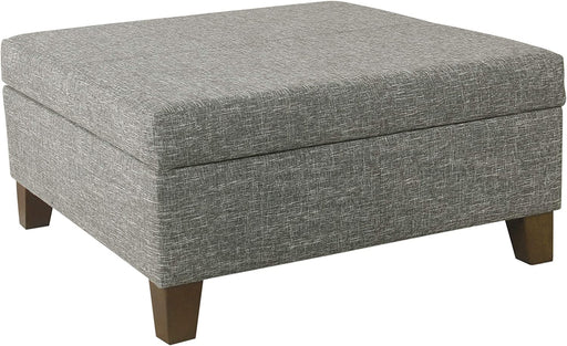 Luxury 32″ Ottoman with Storage in Slate Gray