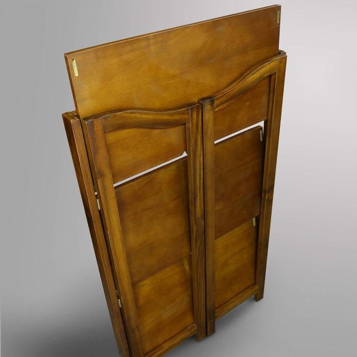 Folding Bookcase in Warm Brown Finish