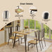 5-Piece Retro Kitchen Table and Chairs Set for 4