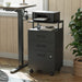 Lockable 3-Drawer Rolling File Cabinet for Home Office