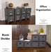 Decorative Rolling Cabinet with Lateral Drawer and Shelf