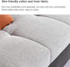 Linen Sectional Sofa Bed with Hidden Storage