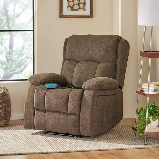 Lindale Massage Recliner, Brown + Black