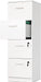 Lockable 4-Drawer Vertical File Cabinet, White