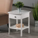 White Claire Accent Table