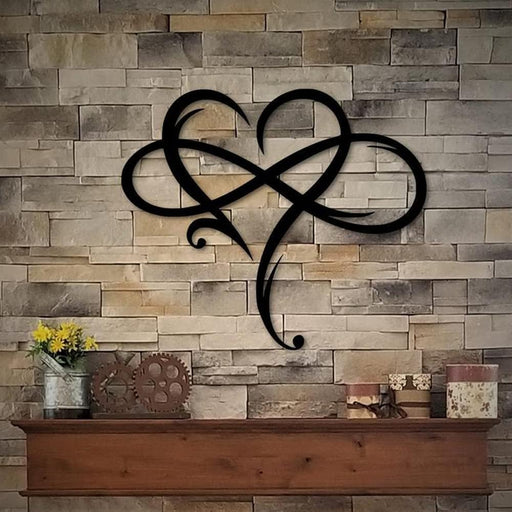 Infinity Heart Metal Wall Decor for Home/Wedding