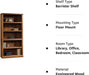 Washington Cherry 5-Shelf Bookcase by Sauder Select