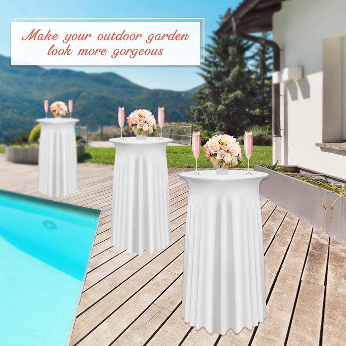 Spandex Cocktail Table Cover (2 Pieces)