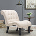 Set of 2 Button Tufted Slipper Chairs