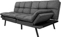 Modern Futon Sofa Bed with Adjustable Armrests