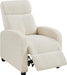 Fabric Pushback Recliner Chair, Ivory