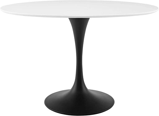 Lippa 48″ Oval-Shaped Mid-Century Modern Dining Table