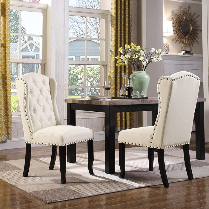 Wood wingback dining online chair