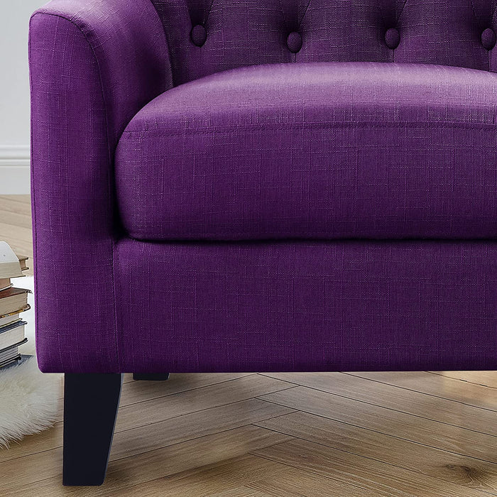 Modern Tufted Accent Chair for Small Spaces