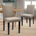 Urban Style Fabric Upholstered Kitchen Chairs (Set of 4, Beige)