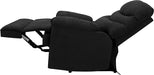 Recliner Sofa Chair, Fabric (Black)