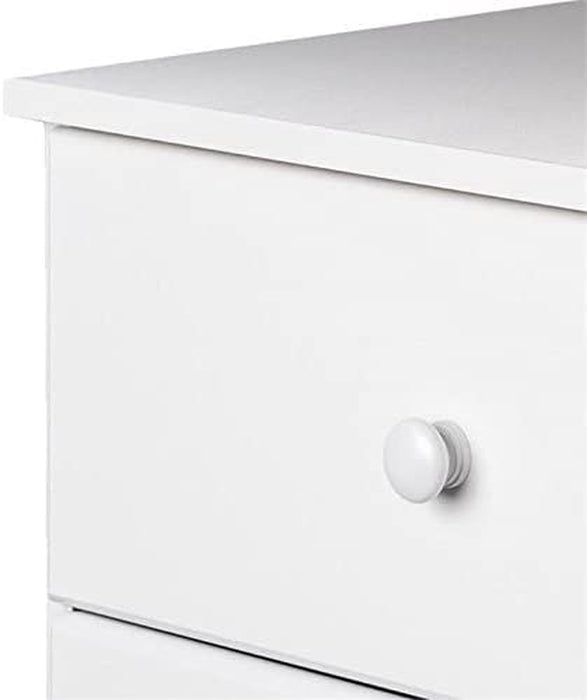 Astrid 6-Drawer Double Dresser, White