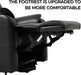 Black Faux Leather Electric Power Lift Recliner