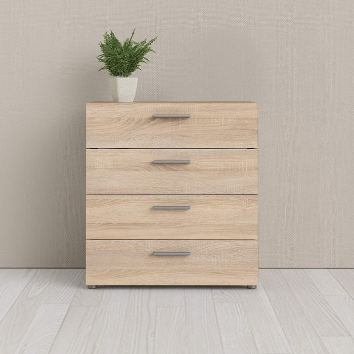 Oak Structure 4-Drawer Pepe Chest