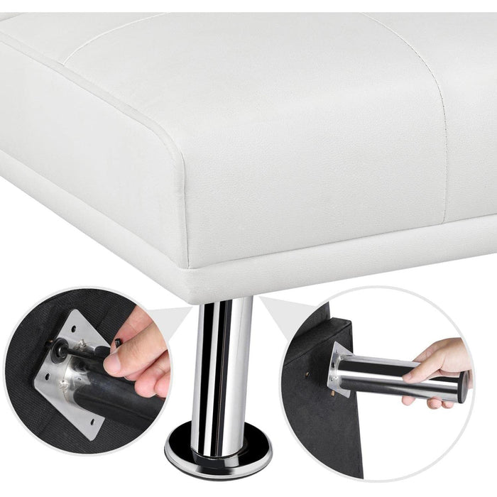 Adjustable Convertible Sofa Bed with Cup Holders