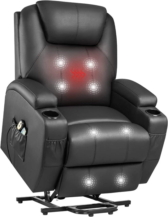 Power Lift Recliner Chair with Massage, Black