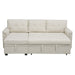 L-Shaped Velvet Sleeper Sectional with Storage