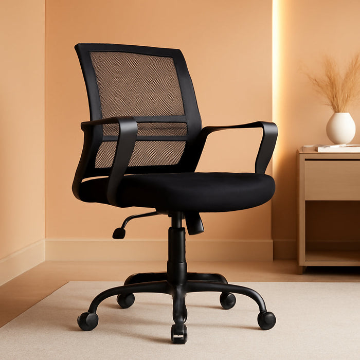 Ergonomic Mesh Office Chair with Armrests and Wheels