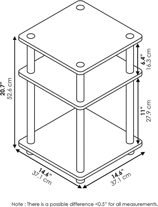 Turn-N-Tube Easy Assembly round End Table