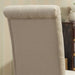 Tan Tufted Parsons Dining Chair