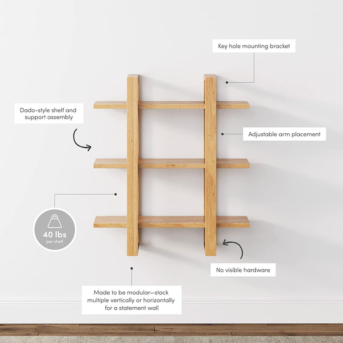 Modular Wood Shelves for Any Room