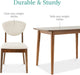5-Piece Compact Mid-Century Modern Table & Chair Set