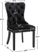 Velvet Dining Chairs Set of 6 with Nailhead Trim and Ring