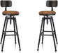 Vintage Industrial Adjustable Bar Stools (Set/2)