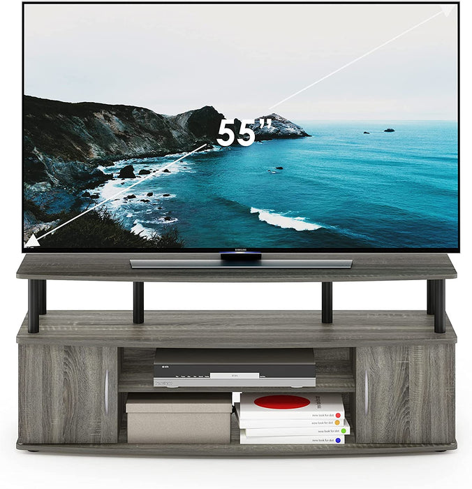 55 Inch TV Stand in French Oak Grey/Black