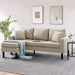 Beige Convertible 3-Seat Sectional Sofa
